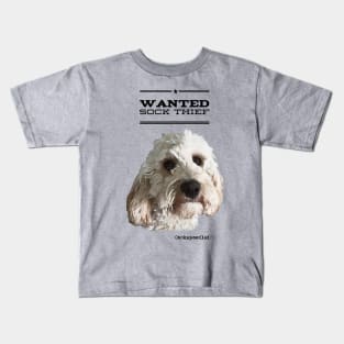 Cockapoo / Doodle Dog Sock Thief Kids T-Shirt